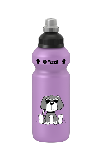 Fizzii Kindertrinkflasche Hund flieder 500 ml